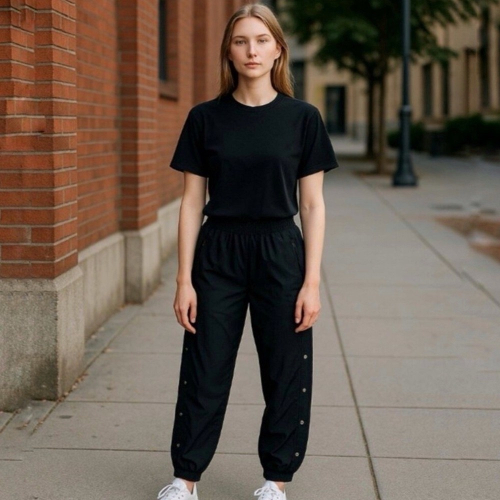 Lululemon Tear-Away Mid-Rise Track Pant‎ In Black Size 8